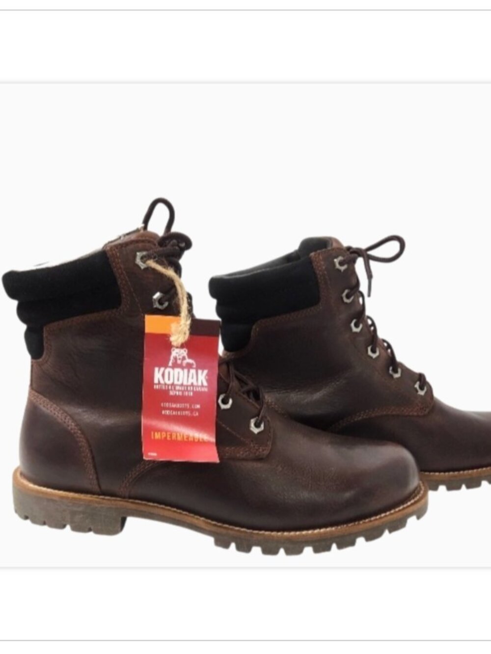 Kodiak Magog 200 gm Insulation WP Leather Boots Canada Sz 10.5 (runs narrow) NWD
